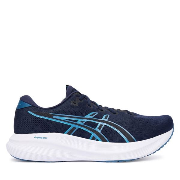 Buty do biegania Asics. Niebieskie buty do biegania męskie Asics, bez wzorów, bez zapięcia, do biegania. Za 289.99 zł.