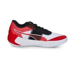 Buty koszykarskie męskie Puma Fusion Nitro Team. Białe buty do biegania męskie Puma, bez wzorów, z materiału, bez zapięcia, do biegania. Za 357.00 zł.