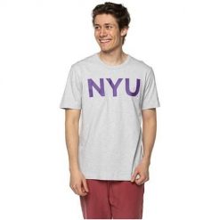 Koszulka sportowa męska Champion Nyu. Szare t-shirty sportowe męskie CHAMPION, m, bez wzorów, z bawełny, sportowe, bez ramiączek. Za 172.00 zł.