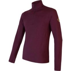 Męska koszulka Baselayer Merino Extreme z długim rękawem i zamkiem błyskawicznym. Czerwone koszulki męskie z długim rękawem Sensor, m, bez wzorów, z dzianiny, sportowe, bez kołnierzyka, bez ramiączek. Za 389.95 zł.