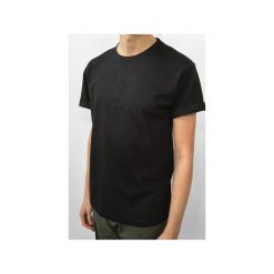 SPORT EMBRIODERED TEE Black. Białe t-shirty męskie Mszz, z bawełny, sportowe. Za 80.00 zł.