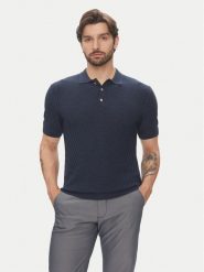 Pierre Cardin Polo C5 51314.5094 Granatowy Slim Fit. Niebieskie koszulki polo męskie Pierre Cardin, m, bez wzorów, z bawełny, bez kołnierzyka, bez ramiączek. Za 289.99 zł.