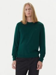 Calvin Klein Sweter LV04LB305G Zielony Regular Fit. Zielone kardigany męskie Calvin Klein, m, bez wzorów, z wełny, bez ramiączek. Za 519.99 zł.