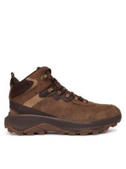 Merrell Trekkingi Speed Strike 2 Mid Wp J038073 Brązowy. Brązowe buty trekkingowe męskie Merrell, bez wzorów, z nubiku, bez zapięcia, trekkingowe. Za 439.99 zł.