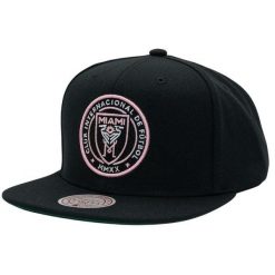 Mitchell & Ness czapka z daszkiem Snapback NBA Inter Miami czarny. Czarne czapki męskie Mitchell & Ness, bez wzorów. Za 129.00 zł.