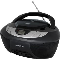 Radioodtwarzacz Sencor Przenośny odtwarzacz CD SPT 1400. Czarne radia SENCOR. Za 140.53 zł.