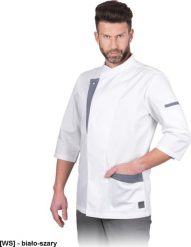 R.E.I.S. DOLCE-M - męska bluza kucharska, długi rękaw, 65% poliester, 35% bawełna, 200 g/m, 6 zatrzasków XL. Bluzy nierozpinane męskie R.E.I.S., m, bez wzorów, z bawełny, bez ramiączek, bez kaptura. Za 107.53 zł.