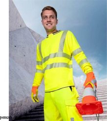 Ardon HiViz - t-shirt z długim rękawem - Pomarańczowy H5927 3XL. Brązowe koszulki męskie z długim rękawem Ardon, m, bez wzorów, bez kołnierzyka, bez ramiączek. Za 109.98 zł.