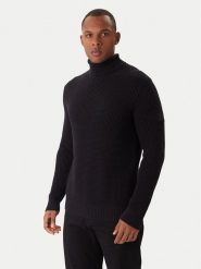 JOOP! Jeans Golf Hollio 30048179 Czarny Modern Fit. Czarne kardigany męskie JOOP! Jeans, l, bez wzorów, z bawełny, bez ramiączek. Za 729.99 zł.