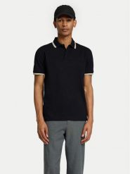 Selected Homme Polo 16095852 Czarny Slim Fit. Czarne koszulki polo męskie Selected Homme, m, bez wzorów, z bawełny, bez kołnierzyka, bez ramiączek. Za 79.99 zł.