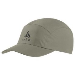 Czapka z daszkiem ODLO Performance Waterproof. Szare czapki męskie Odlo, bez wzorów, sportowe. Za 189.99 zł.