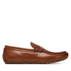 Mokasyny Aldo. Brązowe mokasyny męskie Aldo, bez zapięcia. Za 399.99 zł.