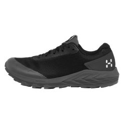 Buty do biegania męskie L.I.M Tempo Trail GTX Low. Czarne buty trekkingowe męskie Haglöfs, bez wzorów, sportowe, bez obcasa, bez zapięcia. Za 700.00 zł.