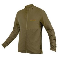 Bluza rowerowa męska Endura Singletrack Thermal FZ tweed. Zielone kurtki treningowe męskie ENDURA, m, bez wzorów, bez kaptura, rowerowe. Za 449.99 zł.