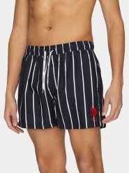U.S. Polo Assn. Szorty kąpielowe MUP1906 Granatowy Regular Fit. Niebieskie kąpielówki męskie U.S. Polo Assn., bez wzorów, z syntetyku. Za 119.99 zł.
