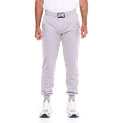 Bluza z kieszenie na co dzień na siłownię. Szare spodnie na co dzień męskie LEONE 1947 APPAREL, bez wzorów, z bawełny, sportowe. W wyprzedaży za 112.15 zł.