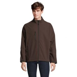 Kurtka Męska Relax Soft Shell. Brązowe kurtki męskie SOL'S, m, bez wzorów, sportowe, bez ramiączek, bez kaptura. Za 219.99 zł.
