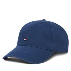 Czapka z daszkiem Tommy Hilfiger. Niebieskie czapki męskie Tommy Hilfiger, bez wzorów. Za 129.99 zł.