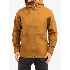 Kurtka męska Fjallraven Keb Eco-Shell Jacket. Brązowe kurtki męskie Fjällräven, m, bez wzorów, sportowe, bez ramiączek, bez kaptura. Za 1,750.99 zł.
