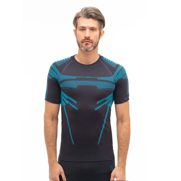 Koszulka termoaktywna Męska Brubeck DRY. Niebieskie bielizna termoaktywna męska Brubeck, m, bez wzorów, z poliamidu, bez ramiączek, do biegania. Za 129.99 zł.