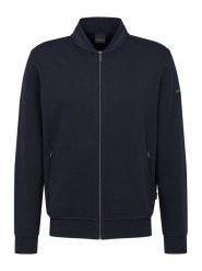 Bugatti Bluza 8750-75174C Granatowy Regular Fit. Niebieskie bluzy rozpinane męskie Bugatti, l, bez wzorów, z bawełny, bez ramiączek, bez kaptura. Za 629.99 zł.