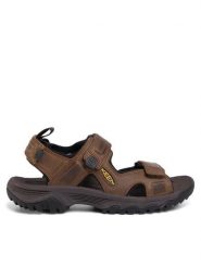 Keen Sandały Targhee III Open Toe Sandal 1022423 Brązowy. Brązowe sandały męskie Keen, z nubiku, z otwartym noskiem, bez zapięcia. Za 229.99 zł.