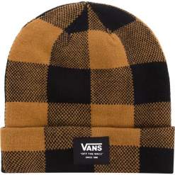 Czapka VANS - Mte Cuff Beanie VN0A3HJ9BXH Black/Rubber. Brązowe czapki męskie Vans, z elastanu. Za 99.00 zł.