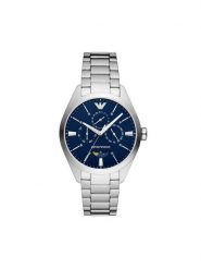 Emporio Armani Zegarek Claudio AR11553 Srebrny. Szare, analogowe zegarki męskie Emporio Armani, srebrne. Za 779.99 zł.