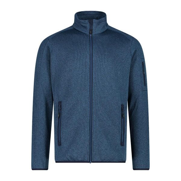 Bluza męska turystyczna CMP 30H5887. Niebieskie bluzy nierozpinane męskie CMP, m, bez wzorów, sportowe, bez ramiączek, bez kaptura. Za 199.99 zł.