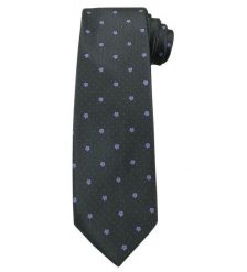 Szary Elegancki Krawat -Angelo di Monti- 7 cm, Męski, Grafitowy, w Fioletowe Kwiatki. Szare krawaty i muchy męskie Angelo di Monti, bez wzorów, eleganckie. Za 45.00 zł.