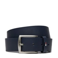Pasek Męski Tommy Hilfiger. Niebieskie paski męskie Tommy Hilfiger, bez wzorów. Za 149.99 zł.