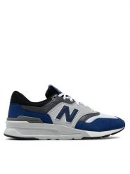 New Balance Sneakersy CM997HVE Niebieski. Niebieskie buty sportowe na co dzień męskie New Balance, m, bez wzorów, z materiału, bez ramiączek, bez kaptura. Za 299.99 zł.