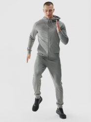 4F Spodnie treningowe szybkoschnące męskie - szare 3XL. Szare długie spodnie sportowe męskie 4f, bez wzorów, z dzianiny. Za 179.99 zł.