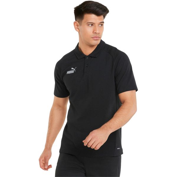 Podkoszulek Puma Teamfinal Casuals Polo, Mężczyźni. Czarne koszulki polo męskie Puma, m, bez wzorów, z bawełny, sportowe, bez kołnierzyka, bez ramiączek. Za 140.99 zł.