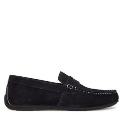 Mokasyny Lasocki. Niebieskie mokasyny męskie Lasocki, bez zapięcia. Za 179.99 zł.
