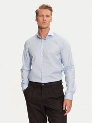 Calvin Klein Koszula K10K113539 Niebieski Regular Fit. Niebieskie koszule męskie Calvin Klein, m, bez wzorów, z bawełny, bez kołnierzyka, bez ramiączek. Za 219.99 zł.