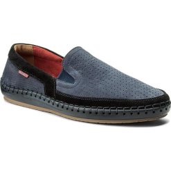Półbuty BADURA - 6375-M Granat 019. Niebieskie codzienne półbuty męskie Badura, z materiału, eleganckie. W wyprzedaży za 219.00 zł.