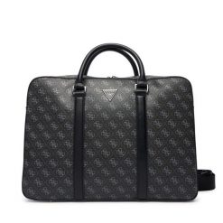 Torba na laptopa Guess. Czarne torby na laptopa męskie Guess, z aplikacjami, małe. Za 589.99 zł.