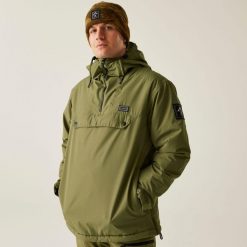 Kurtka narciarska męska z membraną Freeride Overhead II Dare 2b. Zielone kurtki narciarskie i snowboardowe męskie Dare 2B, na zimę, m, bez wzorów, z tkaniny, bez kaptura, narciarskie. W wyprzedaży za 649.99 zł.