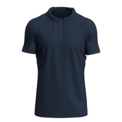 Męska Koszulka Polo Clive. Niebieskie koszulki polo męskie Stedman, m, bez wzorów, bez kołnierzyka, bez ramiączek. Za 85.99 zł.