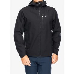 Kurtka rowerowa męska POC Motion Rain Jacket. Czarne kurtki treningowe męskie POC, m, bez wzorów, bez kaptura, rowerowe. Za 811.99 zł.