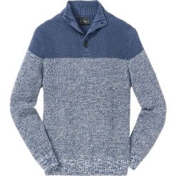 Sweter ze stójką bonprix indygo-biały. Swetry męskie marki bonprix. Za 99.99 zł.
