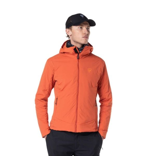 Kurtka narciarska Rossignol męska Opside Hoodie JKT pomarańczowa. Brązowe kurtki narciarskie i snowboardowe męskie Rossignol, na zimę, l, bez wzorów, bez kaptura, narciarskie. Za 939.99 zł.