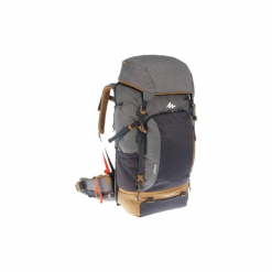 Plecak trekkingowy TRAVEL 500 50l męski. Szare plecaki męskie FORCLAZ, z materiału. Za 349.99 zł.