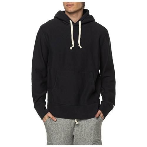 Bluzy sportowa męska Champion 217449T059NAVY. Czarne bluzy nierozpinane męskie CHAMPION, l, bez wzorów, sportowe, bez ramiączek, z kapturem. Za 789.99 zł.