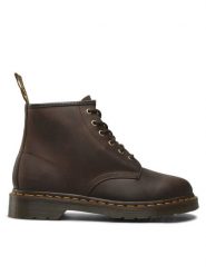 Dr. Martens Glany 101 27761201 Brązowy. Brązowe buty zimowe męskie Dr. Martens, bez wzorów, z nubiku, bez obcasa, bez zapięcia. Za 599.99 zł.