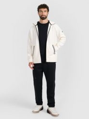 4F Spodnie dresowe joggery męskie - czarne S. Czarne spodnie dresowe męskie 4f, bez wzorów, z dresówki. Za 189.99 zł.
