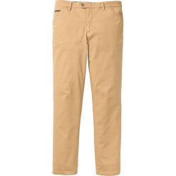 Spodnie chino Regular Fit bonprix beżowy. Eleganckie spodnie męskie marki bonprix. Za 79.99 zł.
