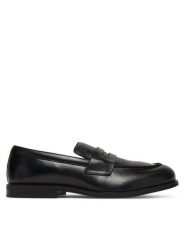 Calvin Klein Półbuty Ess Rubber Penny Loafer Pol Lth HM0HM02025 Czarny. Czarne eleganckie półbuty męskie Calvin Klein, ze skóry, wizytowe, bez obcasa, bez zapięcia. Za 569.99 zł.