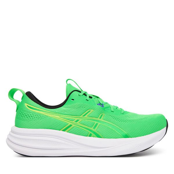 Buty do biegania Asics. Zielone buty do biegania męskie Asics, bez wzorów, bez zapięcia, do biegania. Za 489.99 zł.
